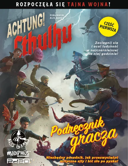 Okładka podręcznika Achtung! Cthulhu
