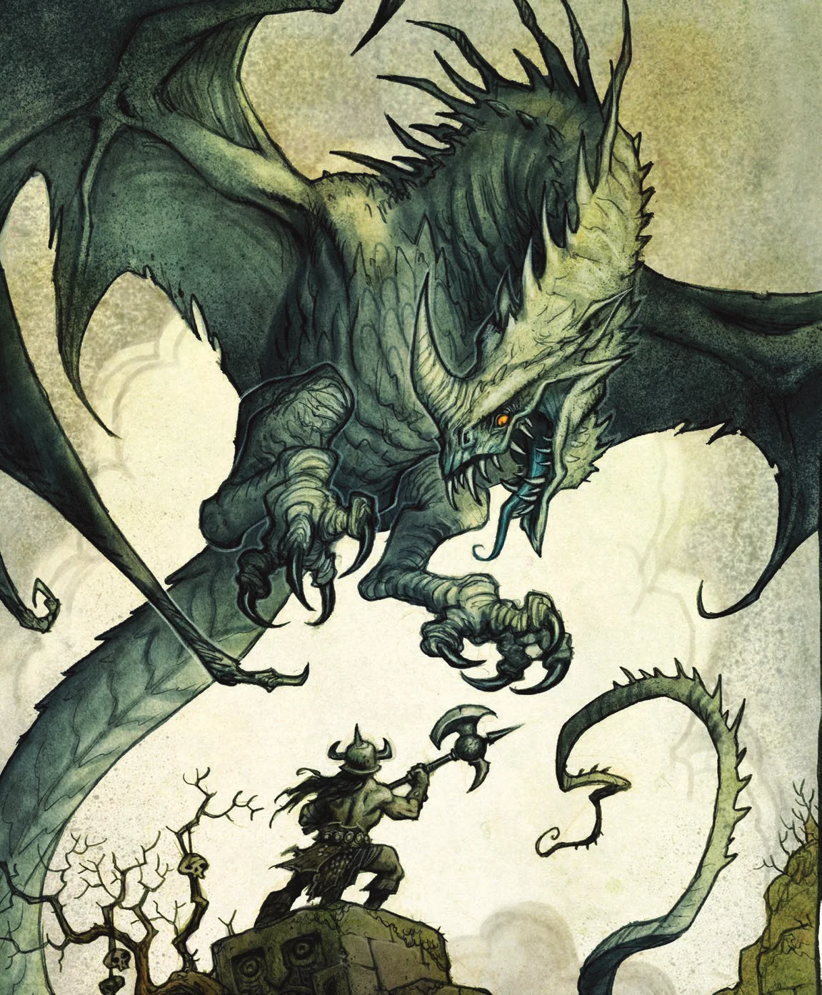Ilustracja z podręcznika Dragonbane